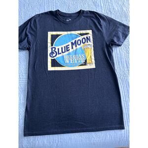 Men Blue Moon Shirt Size Medium Pre Owned